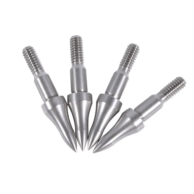 24pcs 75/100/125/150/200/250/300grain Shooting Arrowhead Steel Target Arrow Point Tips For Hunting Archery Sports Broadheads